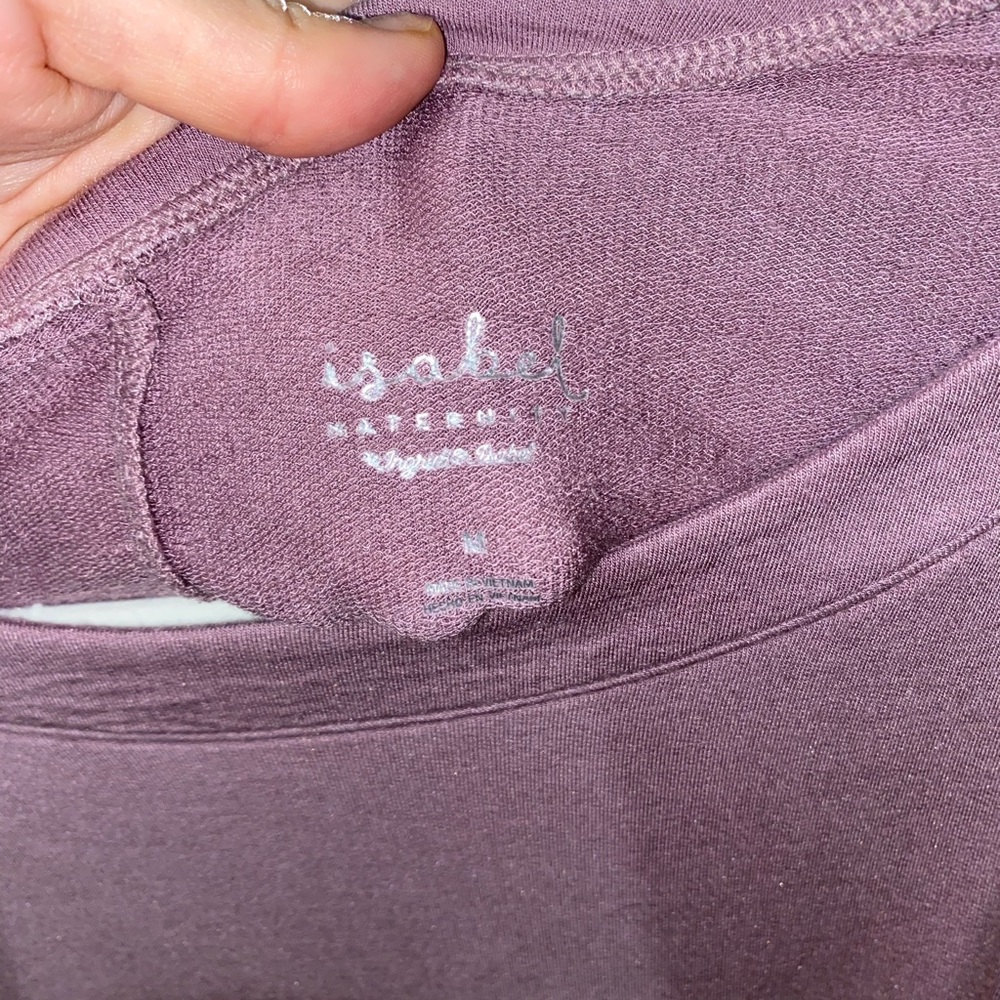 Isabel pink maternity shirt